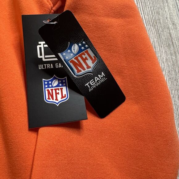 Cincinnati Bengals Throwback Helmet Logo Hoodie Men’s L Orange NFL Ultra NWT - Picture 5 of 13